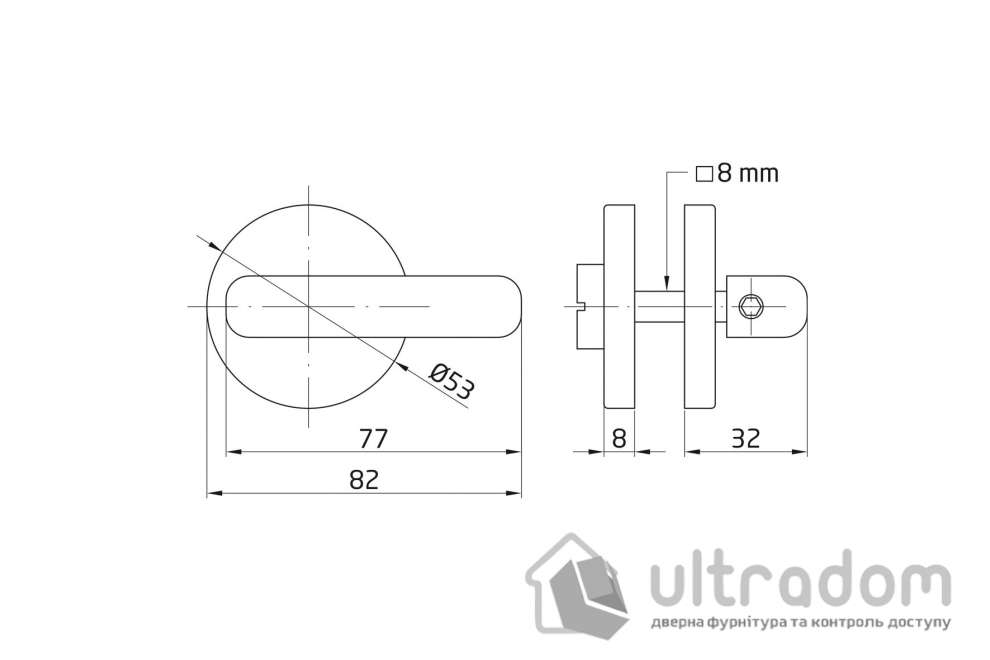 Замок туалетный WC Amig мод.5 с индикатором занятости, нержавеющая сталь SS304 (8204)
