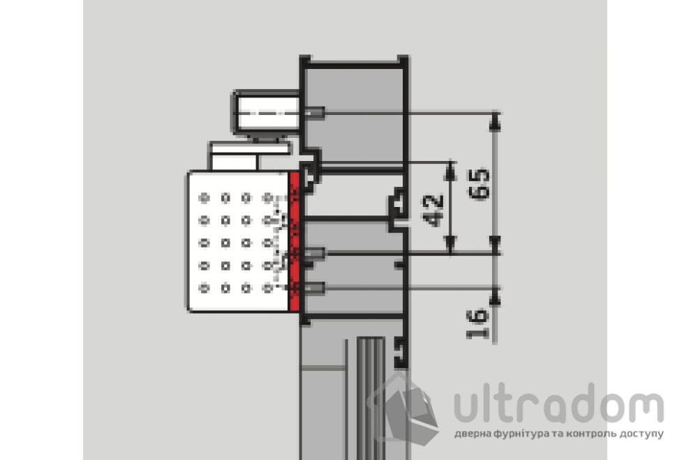 Монтажная пластина для Dorma TS 91