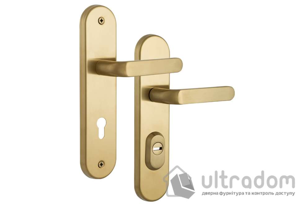 Фурнитура защитная ROSTEX SOLID-PRO+ F 4 класс ручка-кноб 90 мм титан PVD