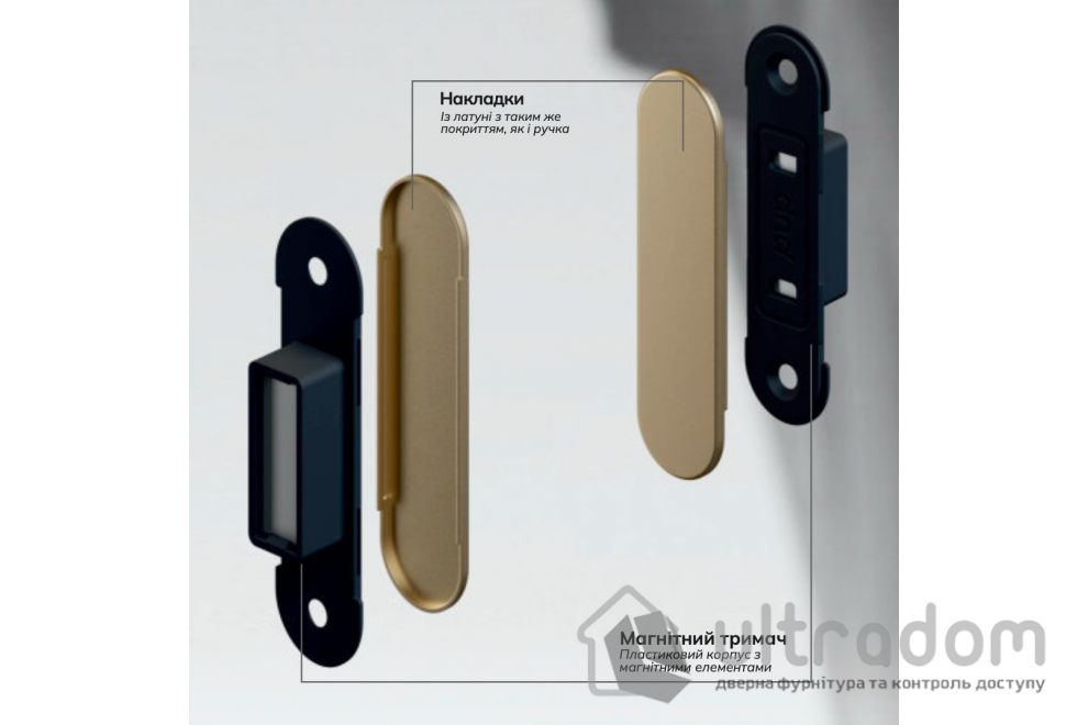 Магнитная система фиксации DND by Martinelli Dynamic, матовое золото