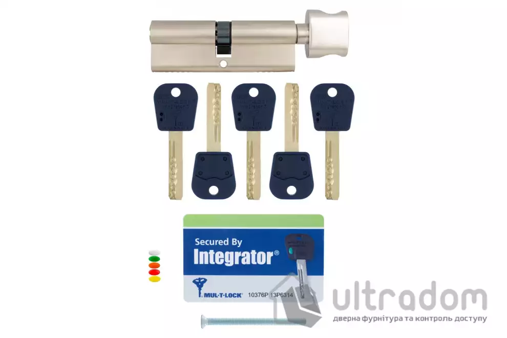 Цилиндр замка Mul-T-Lock INTEGRATOR ключ-тумблер, 76 мм