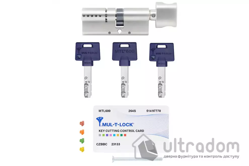 Цилиндр замка Mul-T-Lock MTL600 ключ-тумблер, 115 мм