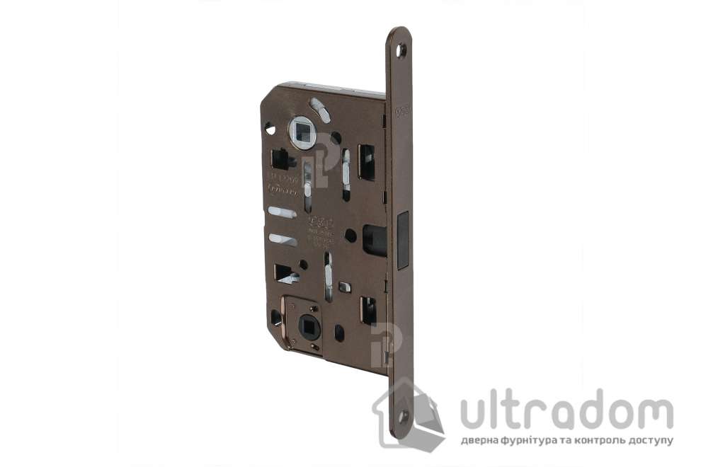 Врезной магнитный замок WC AGB Mediana Polaris XT, 96/50 мм, бронза коричневая (B06102.50.22)