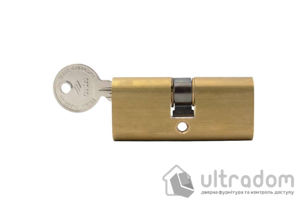 Цилиндр дверной CISA Oval 08210 ключ-ключ, 60 мм