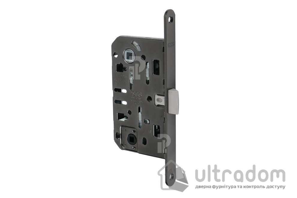Врезной межкомнатный замок WC AGB Mediana Evolution, 96/50 мм, титан (B01102.50.F9)
