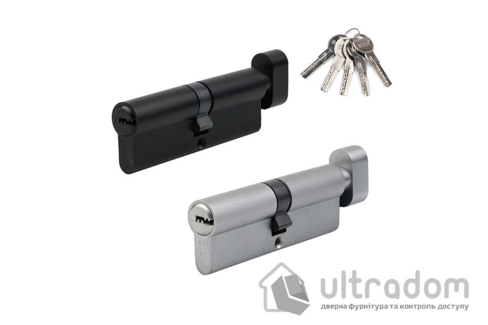 Цилиндр дверной SIBA ZAMAK перфорированный ключ-тумблер 100 мм