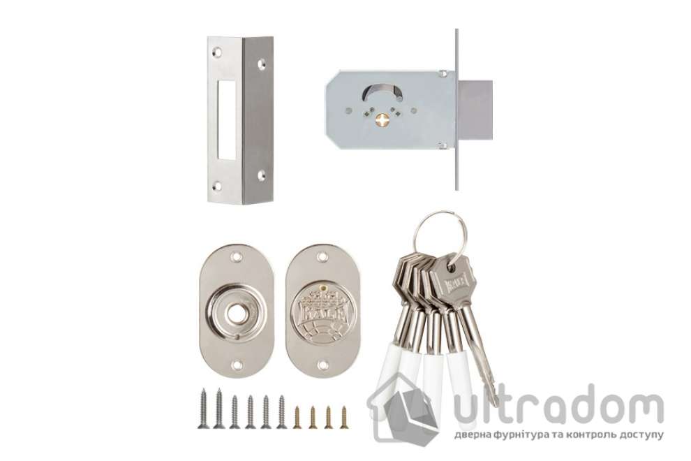 Замок дополнительный крестовый ключ KALE 156/F, крестовый ключ (5 шт) (156F/5)