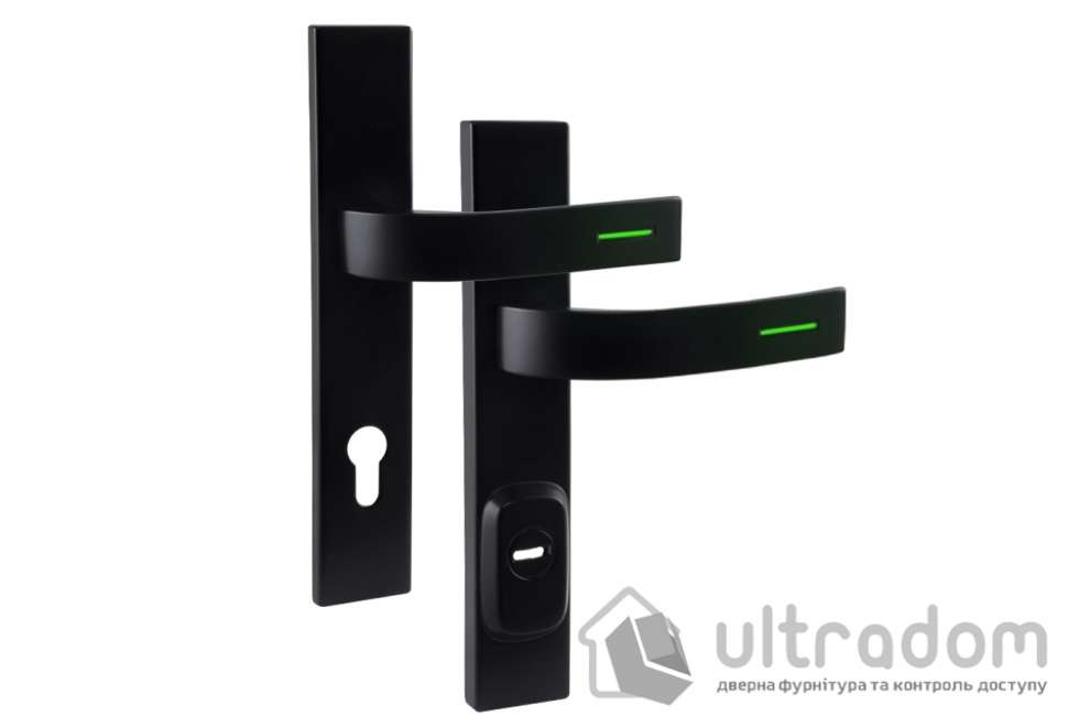 Дверная ручка ROSTEX RN1/RN4 LUMINO RN ручка-ручка 85 мм черная