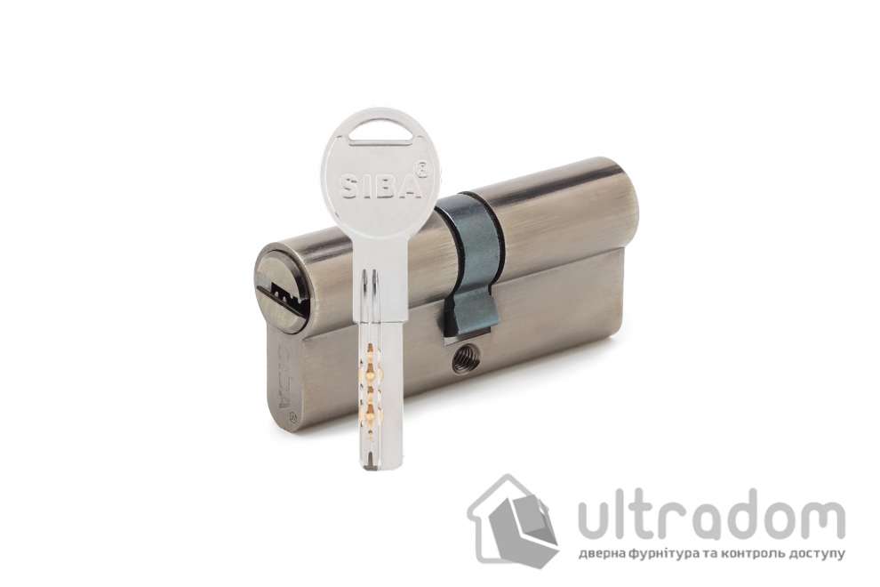 Цилиндр дверной SIBA ключ-ключ 60 мм античная бронза (25.10.25/BABZ)