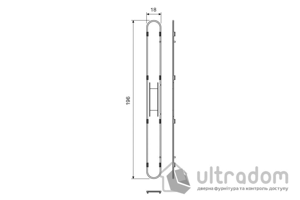 Декоративная торцевая планка AGB Revolution XT, белая (B01120.00.91)