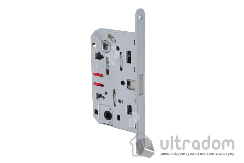 Врезной магнитный замок WC AGB Mediana Polaris XT, 96/50 мм, матовый хром (B06102.50.34)