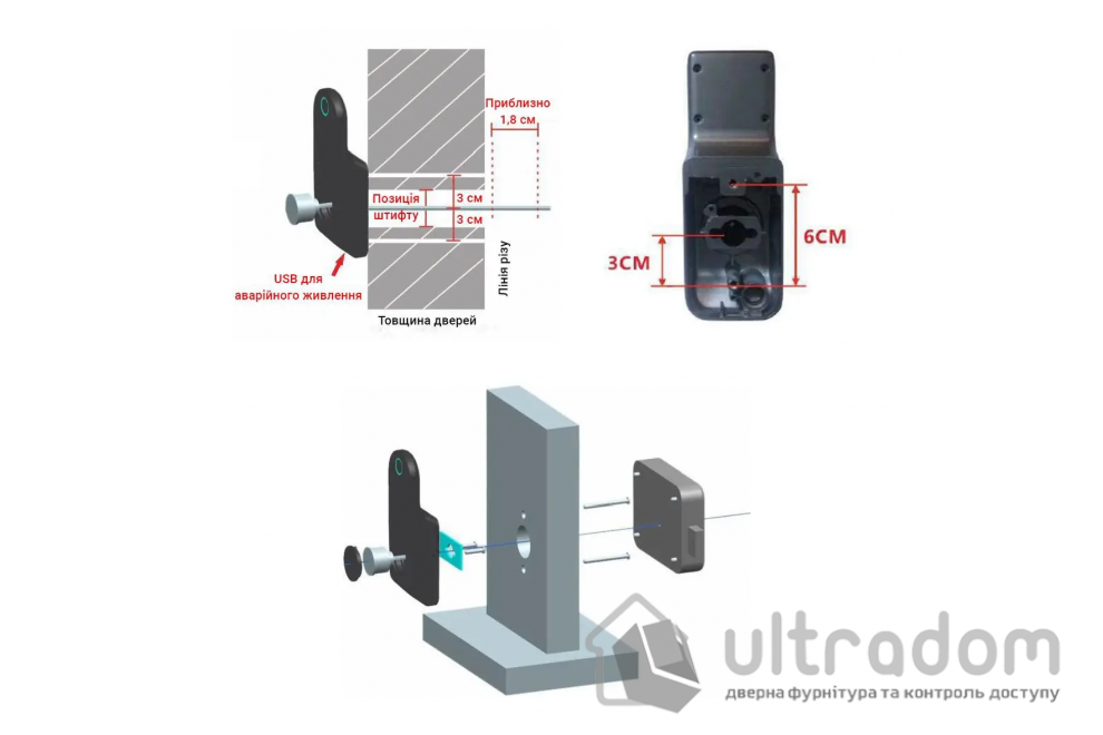 Уличный умный биометрический замок SEVEN LOCK SL-7771BFkit