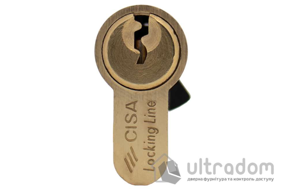 Цилиндр дверной CISA LL 08010 ключ-ключ, 75 мм