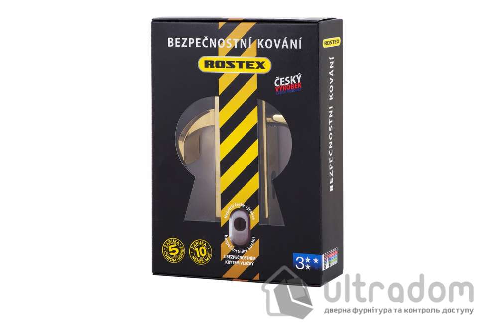 Дверная ручка ROSTEX 802 R ручка-кноб PZ PLATE 72|85|90 мм титан PVD