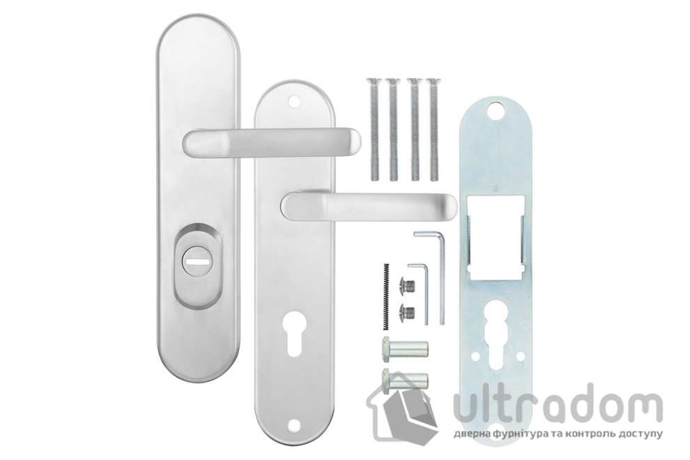 Дверная ручка на планке ROSTEX UNIVERSAL PLUS R ручка-ручка нержавеющая сталь 85 мм