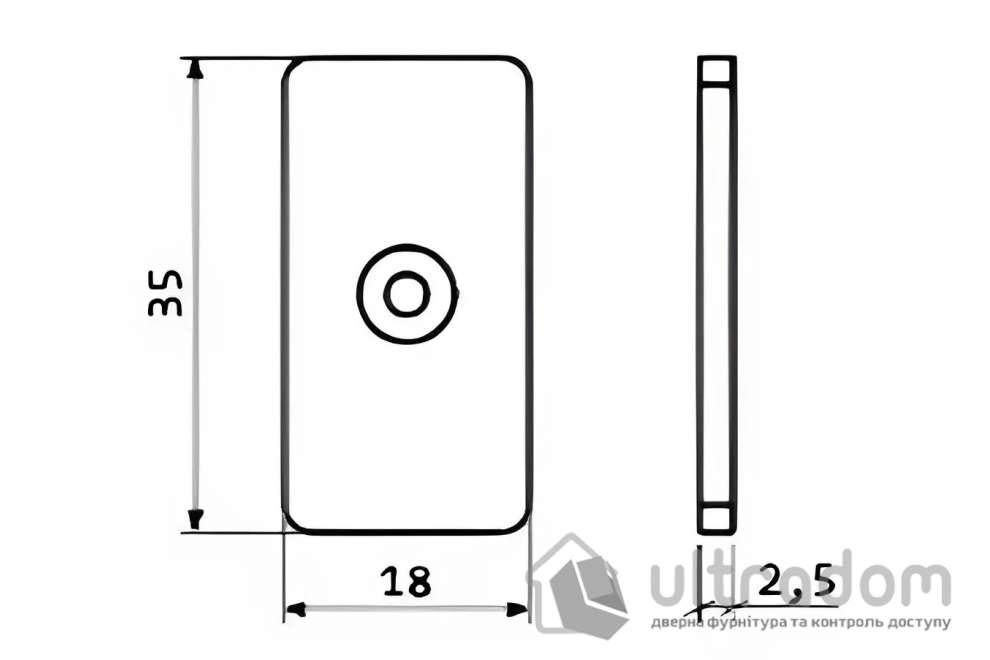 Ответная планка для порога SIPAM (P1830)