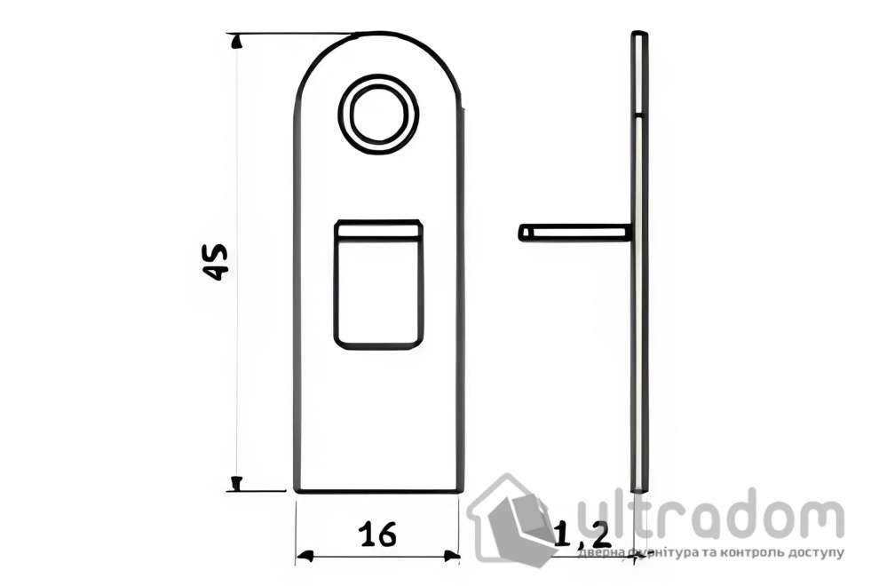 Торцевая заглушка для порога SIPAM (P1645)