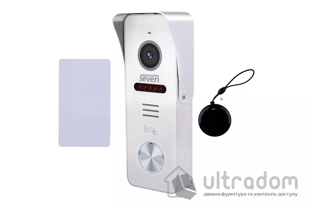 Вызывная панель домофона со встроенным считывателем карт EM-Marin SEVEN CP-7502F RFID white