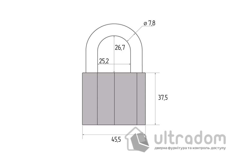 Замок навесной Авантек ВС1А