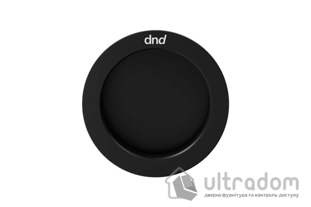 Ручка - ракушка для раздвижных дверей DND by Martinelli Master Tonda, чёрная (SD500- ONO)