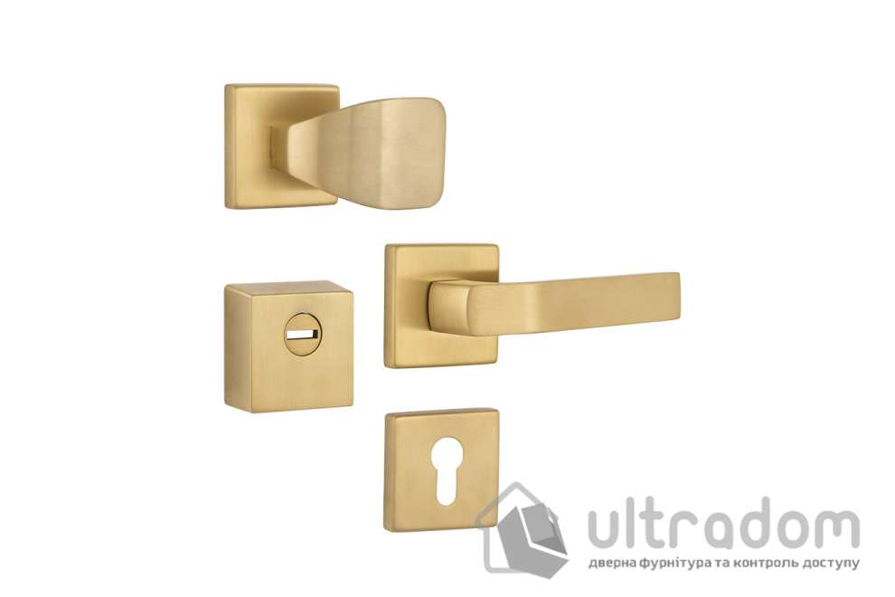 Фурнитура защитная ROSTEX QUADRUM R/H fix-mov нержавеющая сталь мат титан PVD