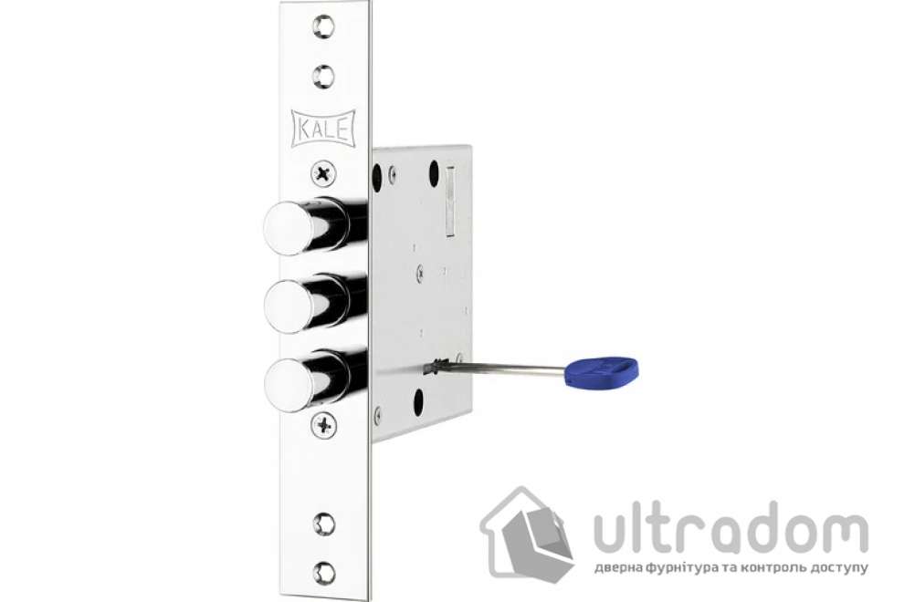 Замок врезной KALE 447 L 4 кл, сувальдный ключ L-60 мм (Гардиан 30.01) (447L0000013)