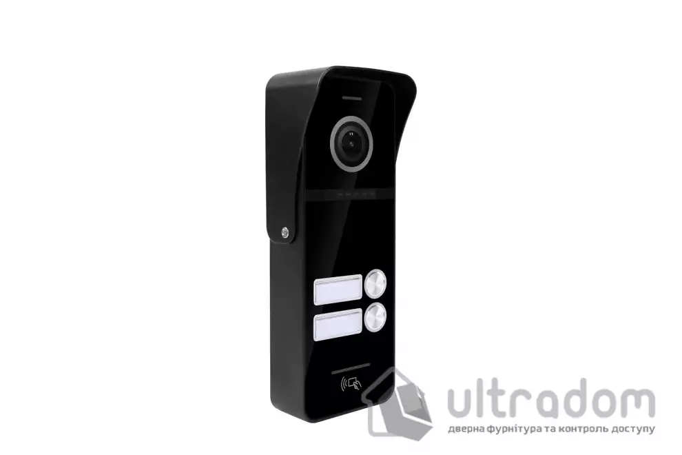 Вызывная панель домофона со встроенным считывателем карт SEVEN CP-7504/2 RFID black