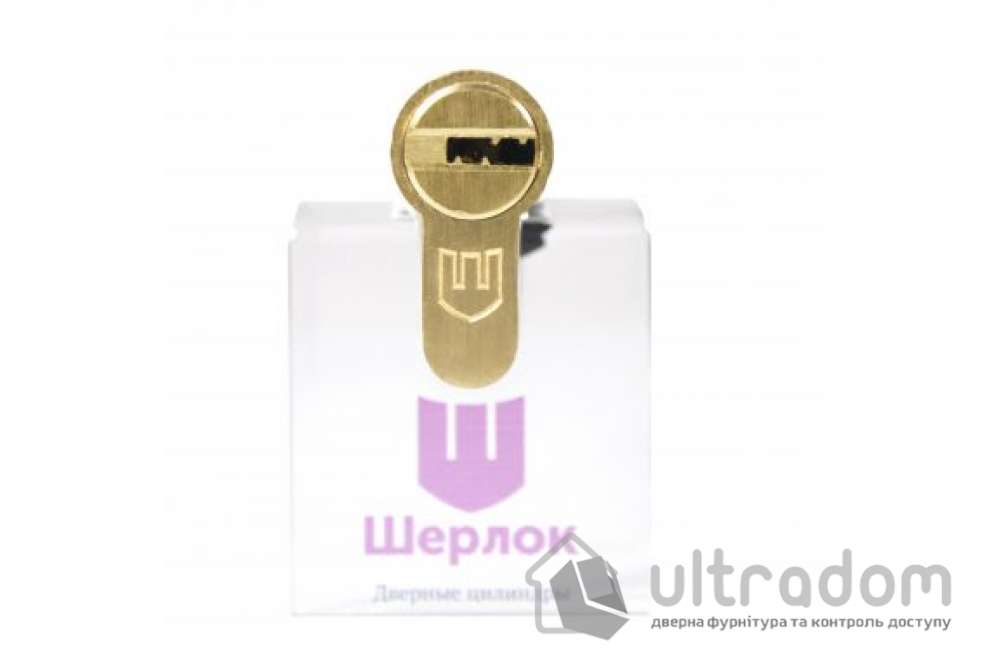 Цилиндр дверной Шерлок Hybrid Key кл-кл. 90 мм