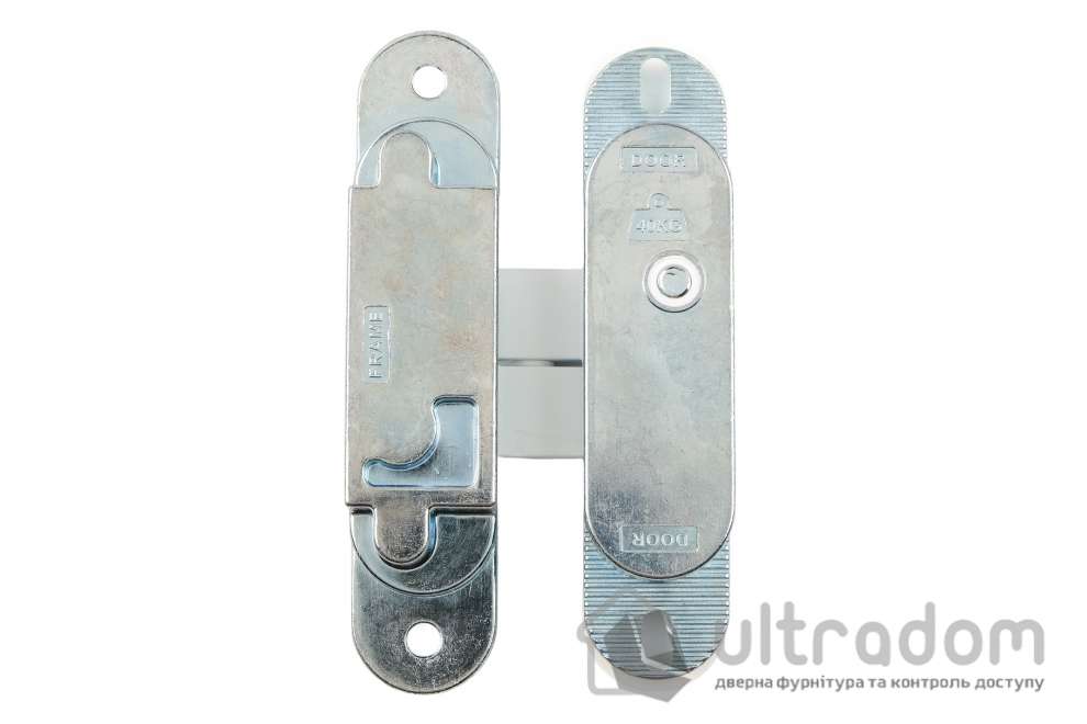 Скрытая петля Profitlock PL150 3D – 24×110 мм, для дверей 40 кг, белая (PL150.WH)