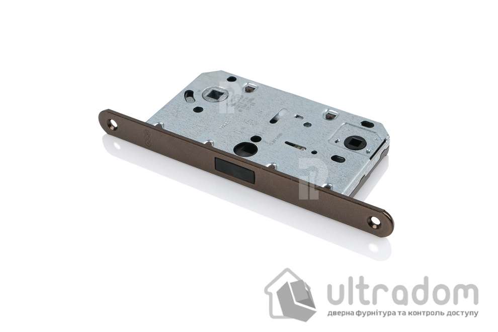 Врезной магнитный замок WC AGB Mediana Polaris XT, 96/50 мм, бронза коричневая (B06102.50.22)
