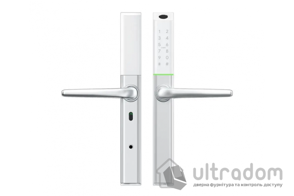 Умный дверной биометрический замок SEVEN LOCK SL-7763BF white