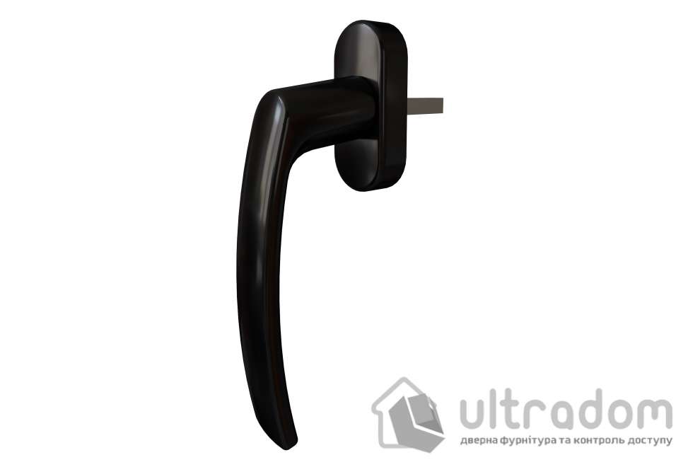 Ручка оконная ASTEX Venera WH 010, чёрная (WH 010/37-RAL9005)