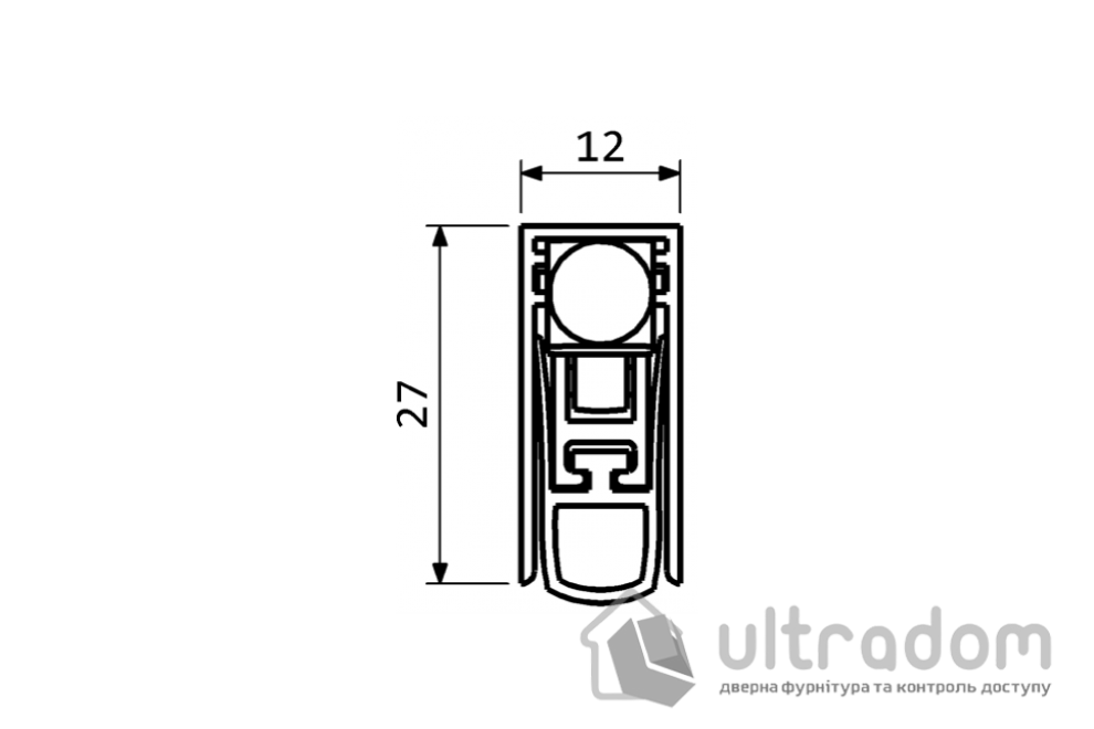 Автоматический врезной порог SIPAM MOD 103SF, 1000мм, 100-80см (DS-103SF30RTN1000)