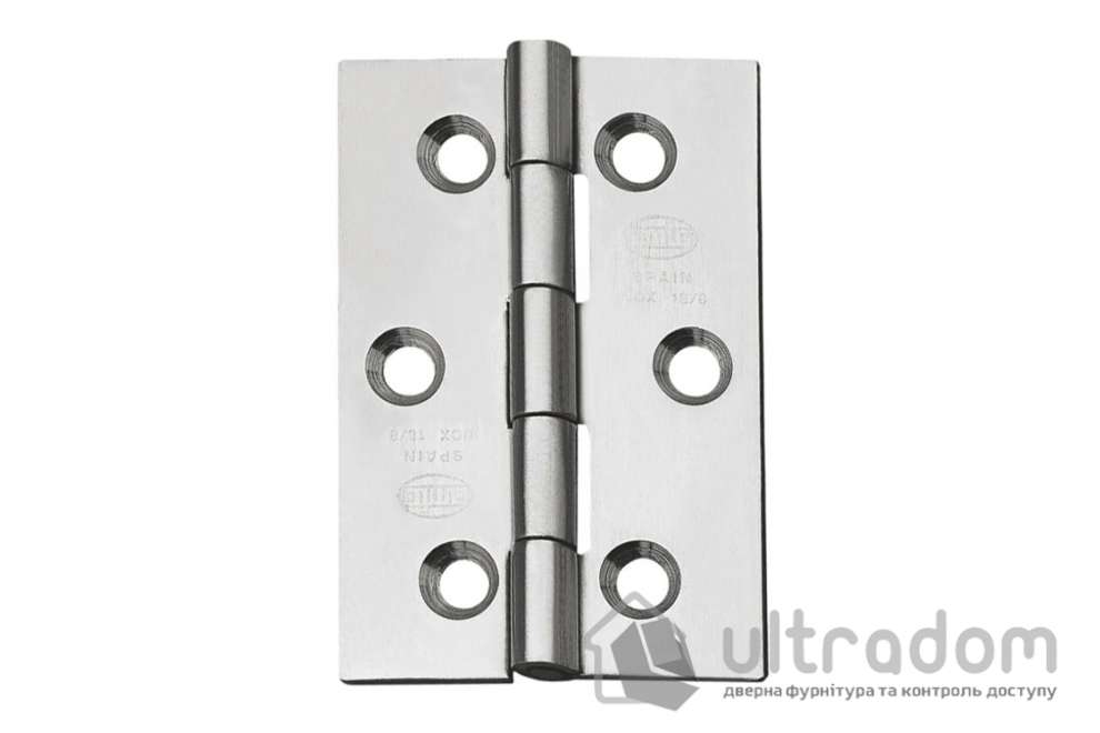 Петля дверная (60x40x1,5 мм) AMIG мод. 2002 универсальная, нержавеющая сталь (5329)