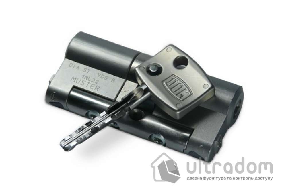 Цилиндр дверной DOM Diamond ключ-ключ 84 мм
