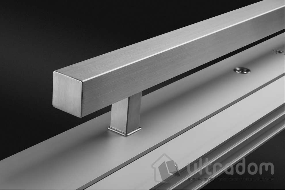 Дверная ручка-скоба Wala Q10 нержавеющая сталь 40x40 мм односторонняя