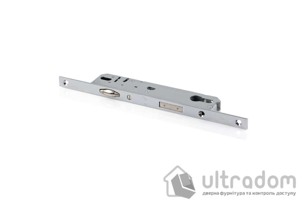 Замок с роликом SIBA 10092/PR-L B=25 мм для металлопластиковых дверей (10092/PR-25-L)