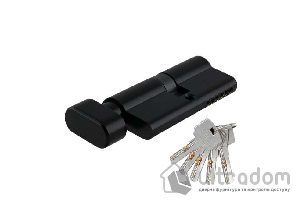 Цилиндр AMIG мод. 9850 62 мм  (31/31) ключ/тумблер черный (23570)