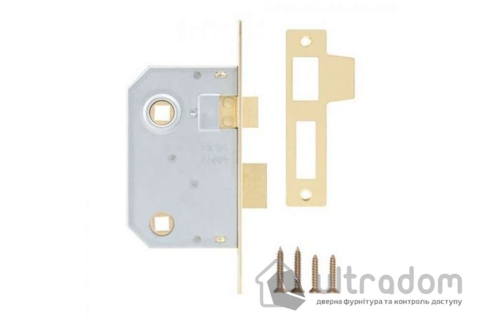 Врезной межкомнатный замок KALE 251WC, латунь (251-WC-BP)