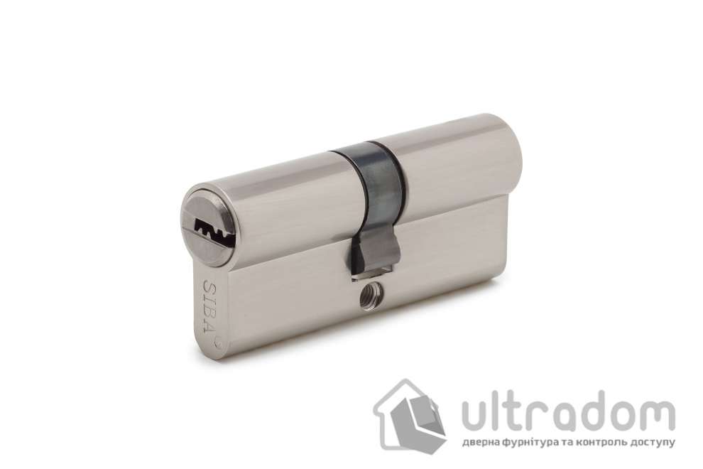 Цилиндр дверной SIBA ZAMAK перфорированный ключ-ключ 80 мм