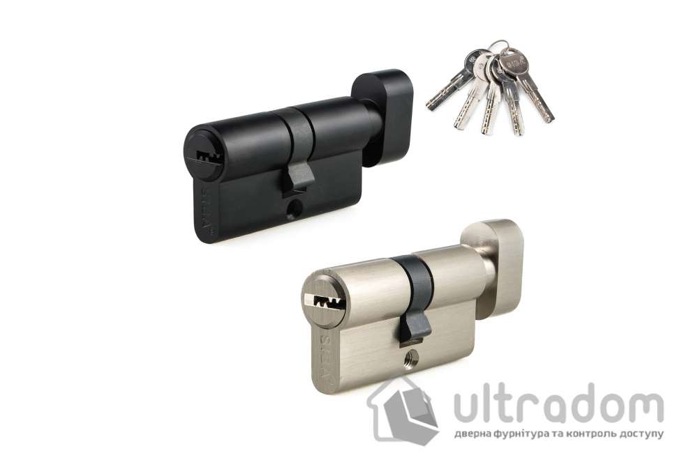 Цилиндр дверной SIBA ZAMAK перфорированный ключ-тумблер 70 мм