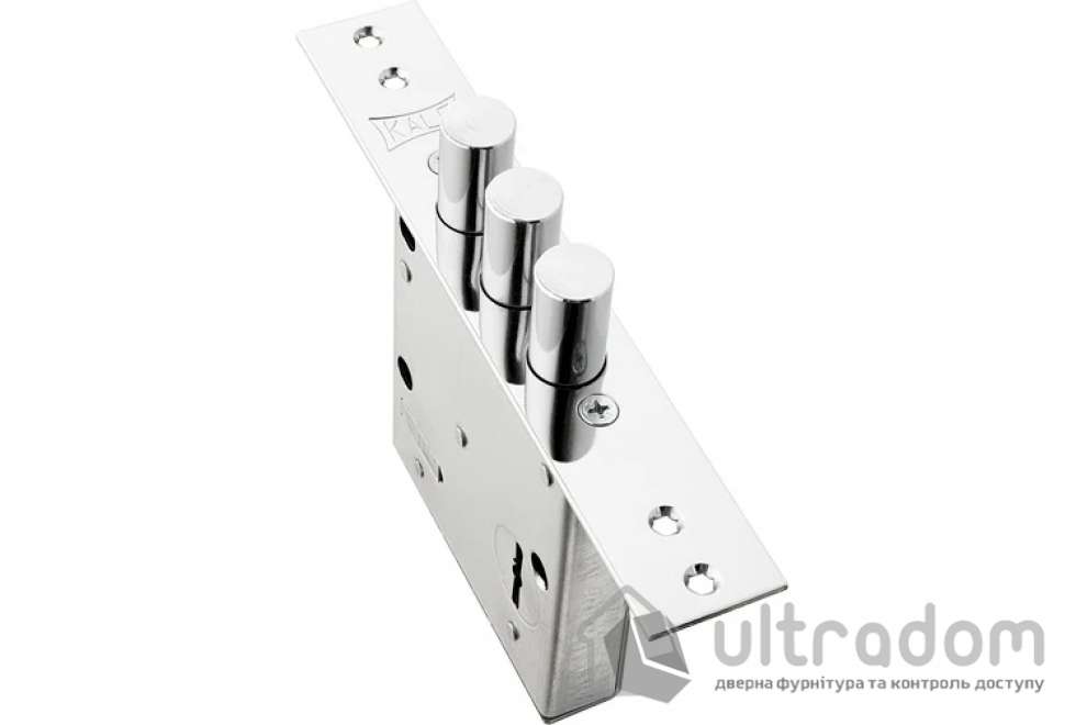 Замок врезной KALE 447 L 4 кл, сувальдный ключ L-75 мм (Гардиан 30.01) (447L0000015)