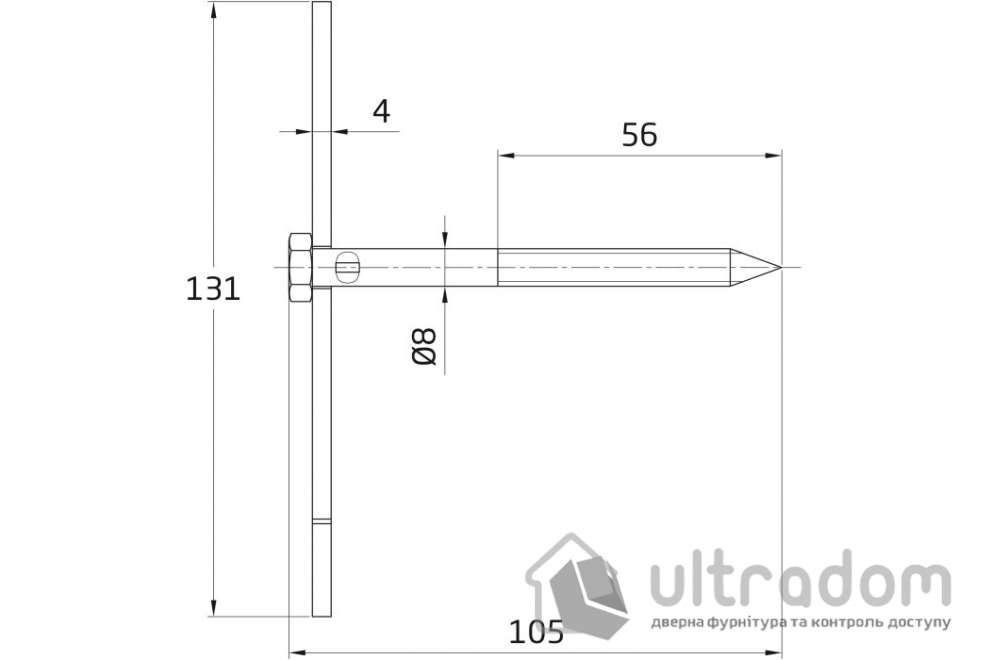 Фиксатор ставней AMIG мод.1 (6215)