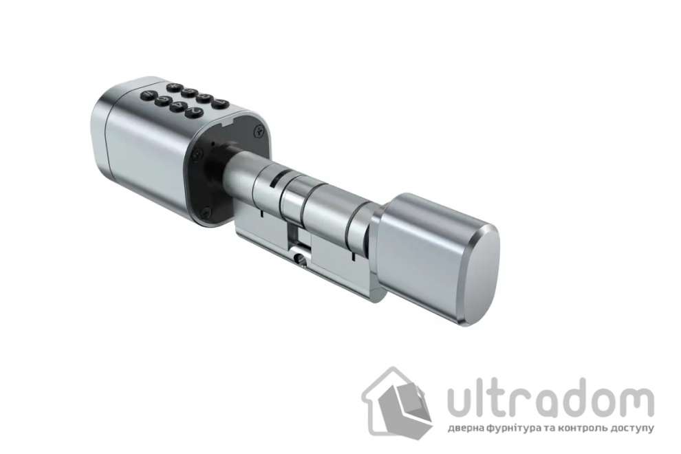 Умный биометрический замок (цилиндр) SEVEN LOCK SL-7774BF (100-150мм) silver