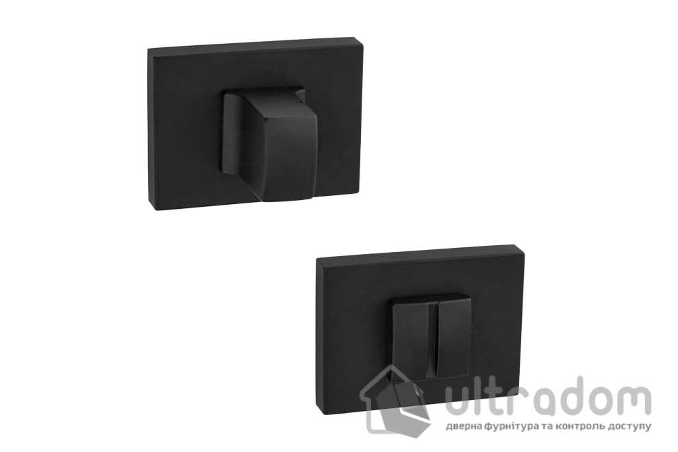Накладка WC UNIQUE W07 ALU на розетке RO80, чёрная (W07RO80-ZRA9005O)