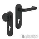 Ручки противопожарные MARVON SP6 72мм, чёрный матовый