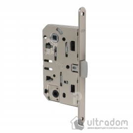 Врезной межкомнатный замок WC AGB Mediana Evolution, 96/50 мм, никель блестящий (B01102.50.06)