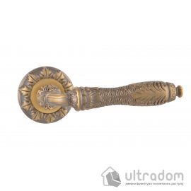 Ручка дверная на розетке SIBA Viktoria, фактурная бронза