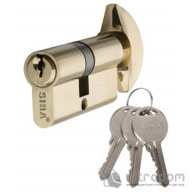 Цилиндр дверной SIBA английский ключ-вороток 80 мм