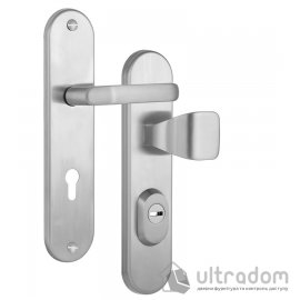 Дверная ручка на планке ROSTEX UNIVERSAL PLUS R ручка-кноб 85 мм нерж.сталь матовая